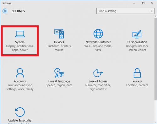 Windows 10 Settings