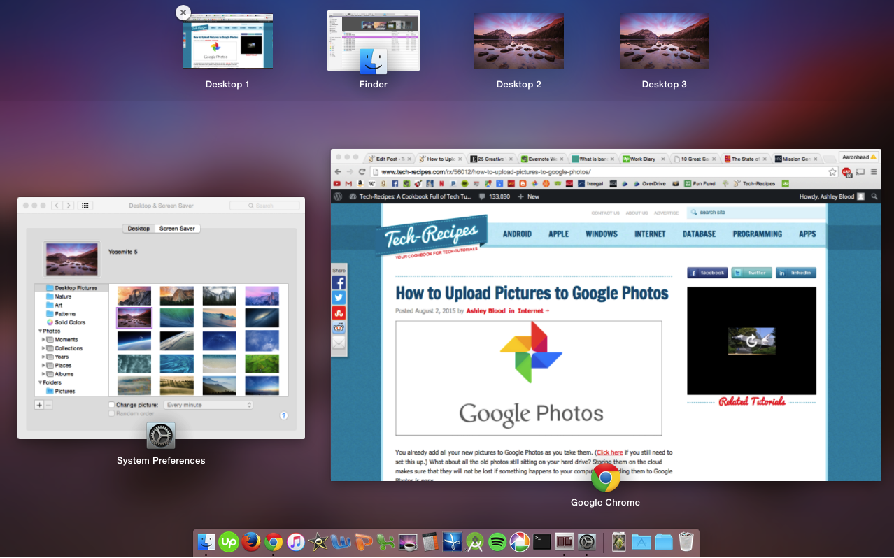 how to setup multiple desktops on mac