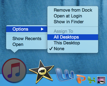 Assign application to desktop