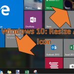Windows 10 – Resize App Icon on Start Menu