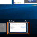 Windows 10 – Task View – Hover Mouse on a Virtual Desktop