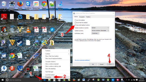 Increase Windows Taskbar Size