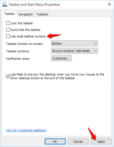 Magnify taskbar icons