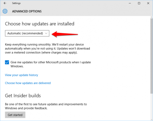 Windows 10 Manual Updates