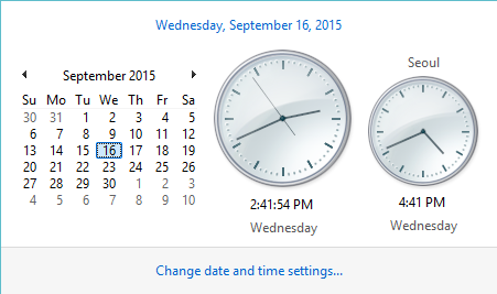 Windows 10 old clock