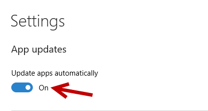 Disable auto update app in Windows 10