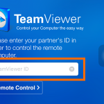 Enter Teamviewer ID