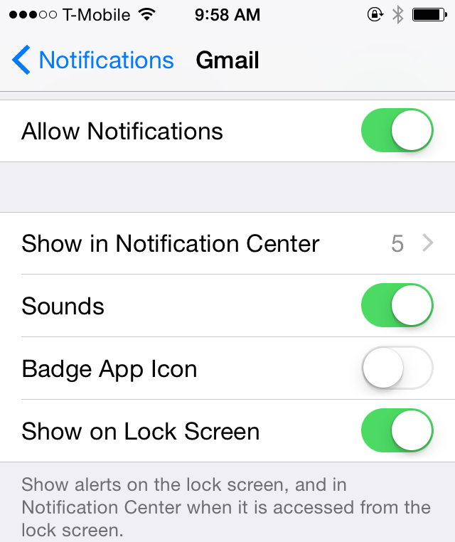 Turn off Gmail notifications