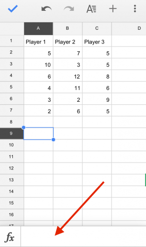 Google Sheets sum