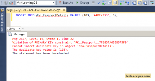 One-to-One, One-to-Many Table Relationships in SQL Server