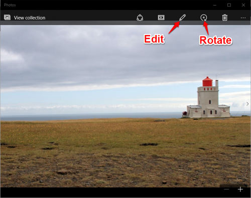 Windows Photos Edit