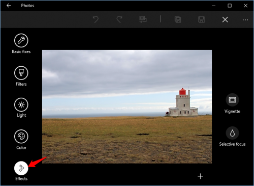 Windows 10 Photos Effects