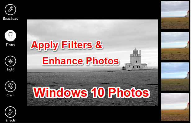 nice filters for photos in windows