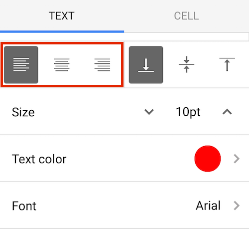 Google Sheets Format Text