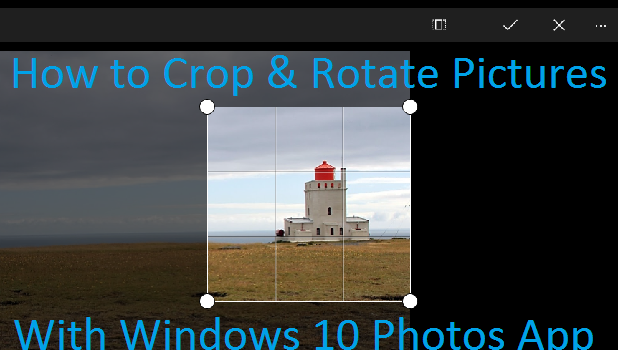 Windows Photos Cropping