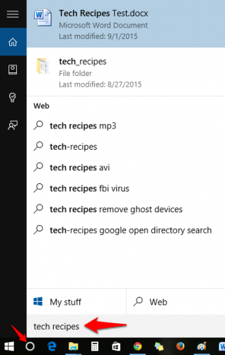 Cortana Open File