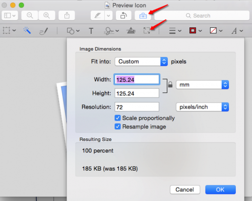 Mac Preview Resize Options