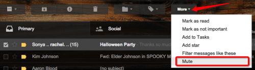 Gmail Mute