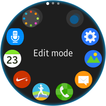 Gear S2 Reorder app