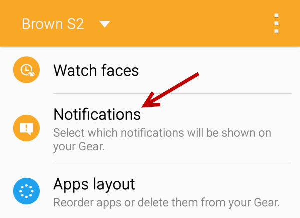 Gear S2 Notifications