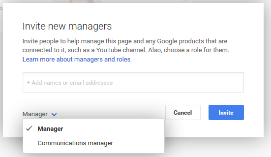 Google + business
