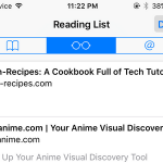 iPhone – Safari – Reading list