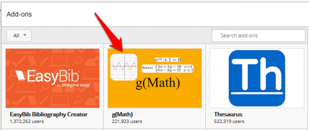 How to use latex math equations in google docs 