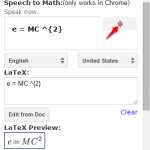 Insert equation in Google Docs
