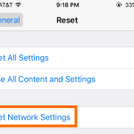 iphone – settings – general – reset – reset network settings