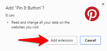 Add Pin It Button Chrome