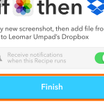 iPhone IFTTT – Create Recipe – Confirm Recipe