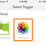 iPhone IFTTT – Create Recipe – Trigger – iOS Photos
