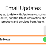 iPhone Settings – iCloud – Create a New Apple ID – Apple updates