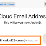 iPhone Settings – iCloud – Create a New Apple ID – Choose username