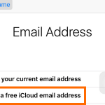 iPhone Settings – iCloud – Create a New Apple ID – Get a free icloud email address
