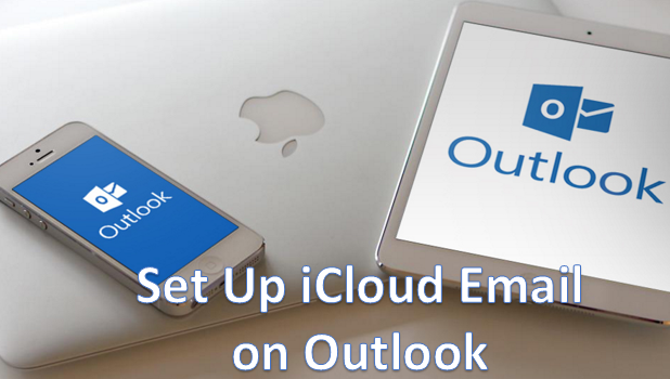 windows 10 outlook setup for icloud hangs on download