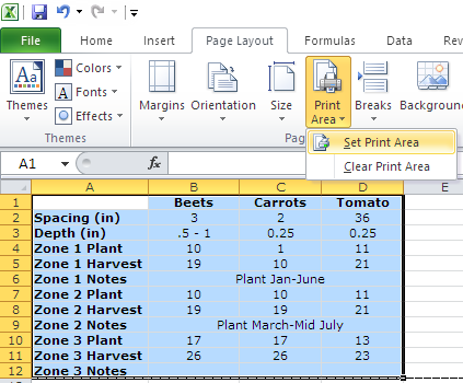 How Make your Excel Table Print on One