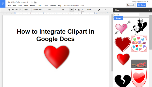 Google Doc clip art