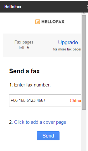 Google Docs Fax Cover Page