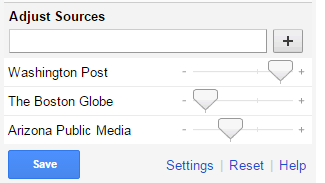 Google News adjust sources