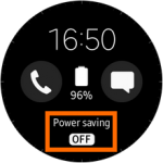 Samsung Gear S2 – Power Saving Home Screen – OFF