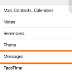 Settings – Messages