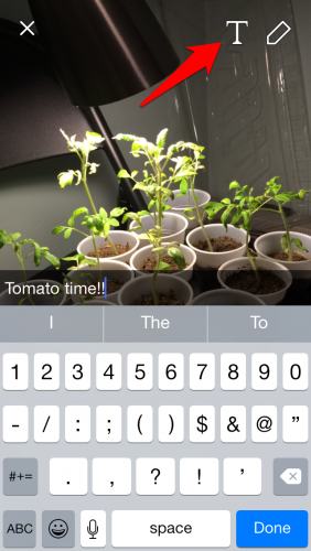 Snapchat Add Text