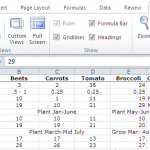 excel freeze row and column