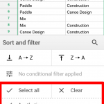 Apply Filter in Google Sheets