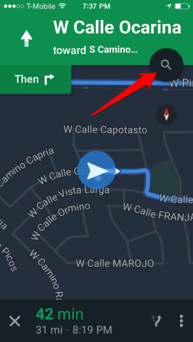 Google Maps Add Stop