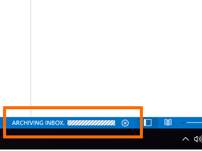 Outlook - Archiving inbox
