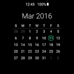 Samsung Galaxy S7 – Always On Display – screen timeout – calendar view