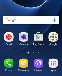 Samsung Galaxy S7 Home screen