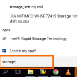 Windows Search – Storage